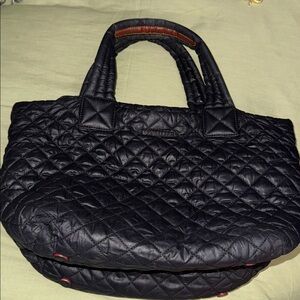 MZ Wallace Black Quilted Tote Bag